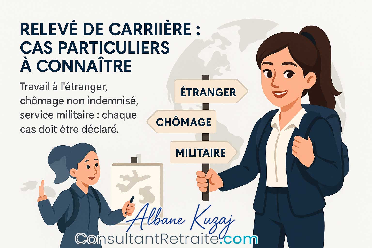 relevé de carrière, Cas particuliers et situations spécifiques
