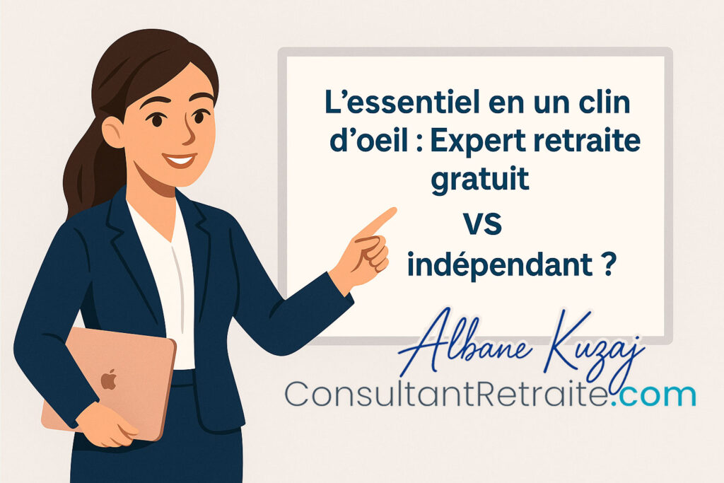 Choisir entre un expert retraite gratuit vs un indépendant