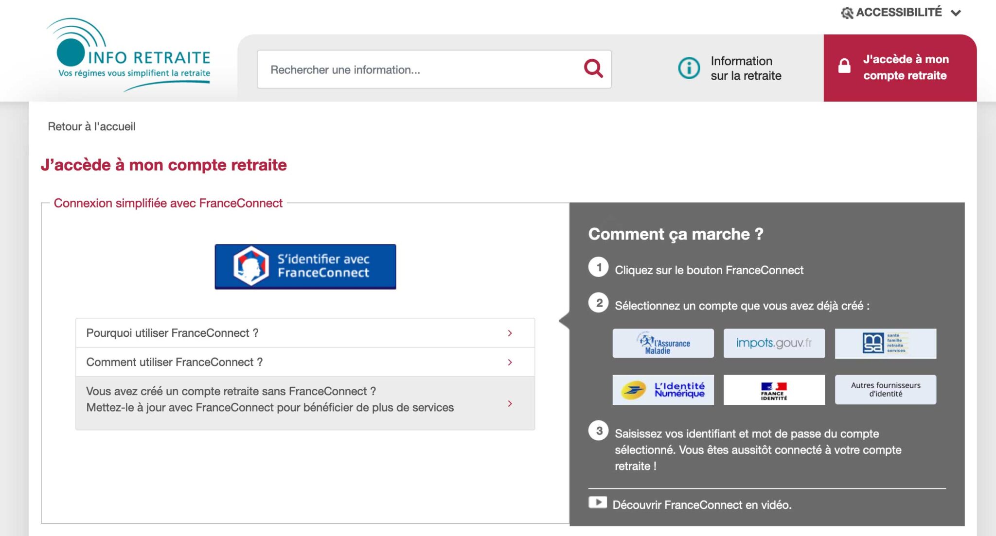 Faire sa demande de retraite en ligne