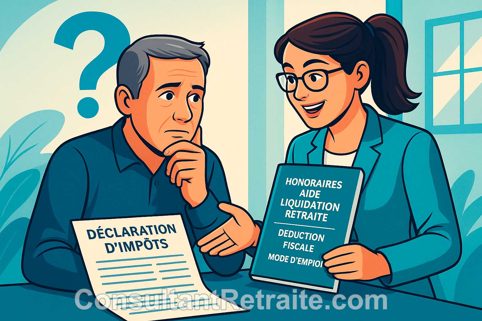 Honoraires d’aide à la liquidation des droits à retraite : déduction fiscale en 2025