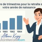 Nombre de trimestres pour la retraite selon votre année de naissance