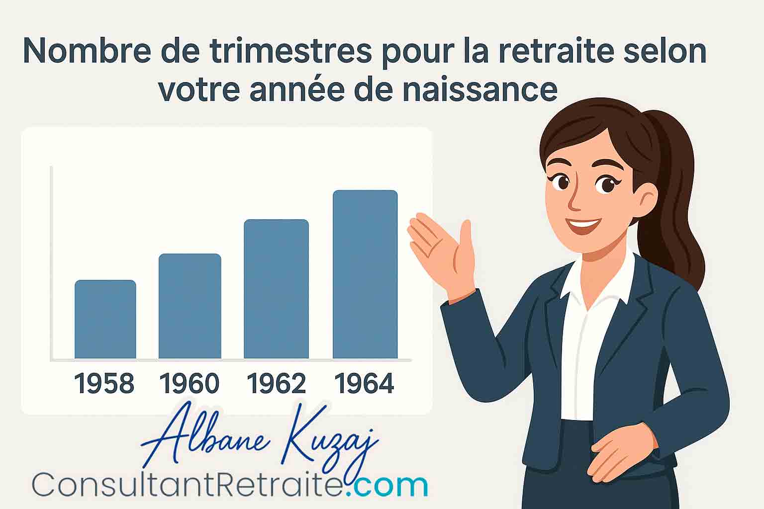 Nombre de trimestres pour la retraite selon votre année de naissance Nombre de trimestres pour la retraite selon votre année de naissance