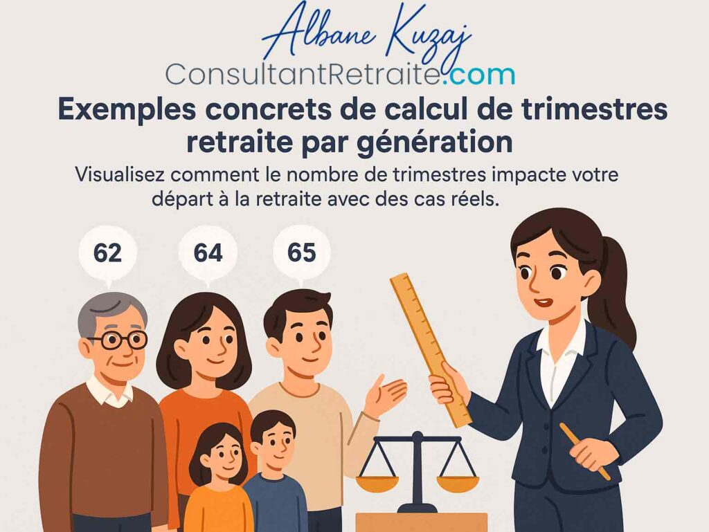 Nombre de trimestres pour la retraite selon votre année de naissance
