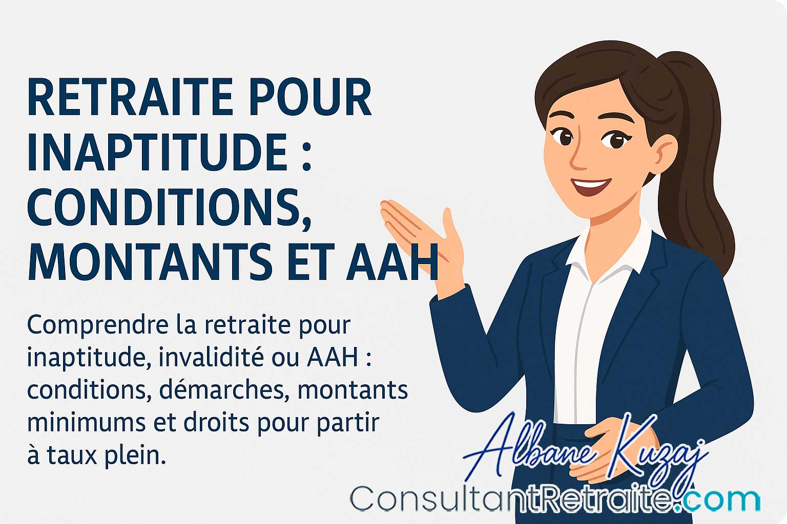 Retraite pour inaptitude : conditions, montants et AAH