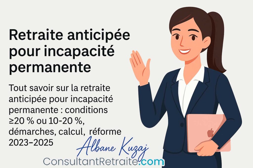 Retraite anticipée pour incapacité permanente