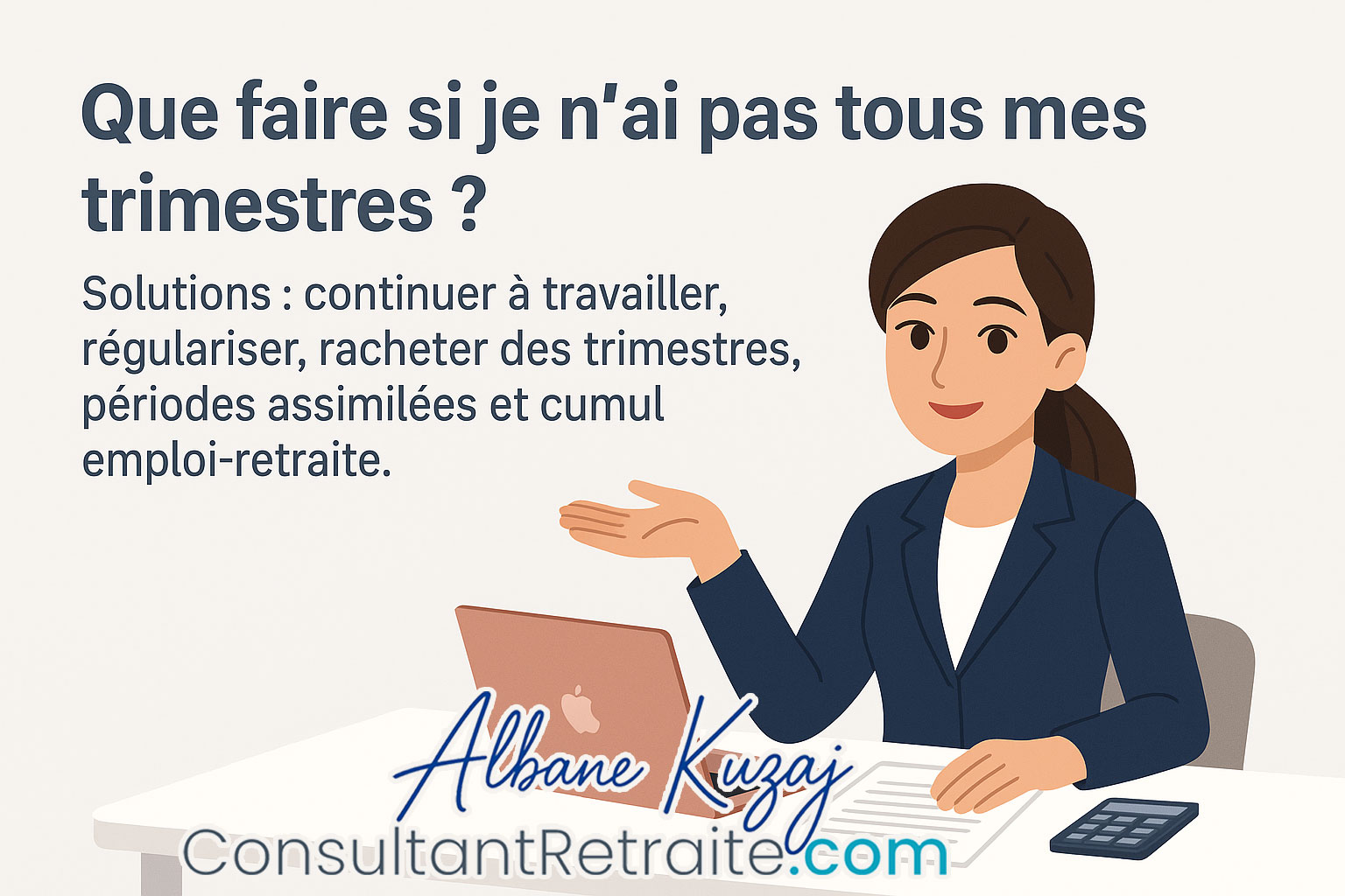 Que faire si je n’ai pas tous mes trimestres ?