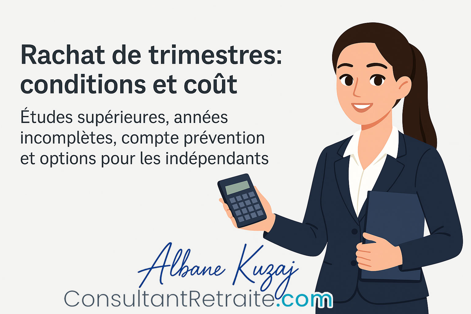Rachat de trimestres : conditions et coût